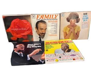 Lot 5 Mitch Miller LPs-sing Along With-gang-greatest Hit vintage vinyl